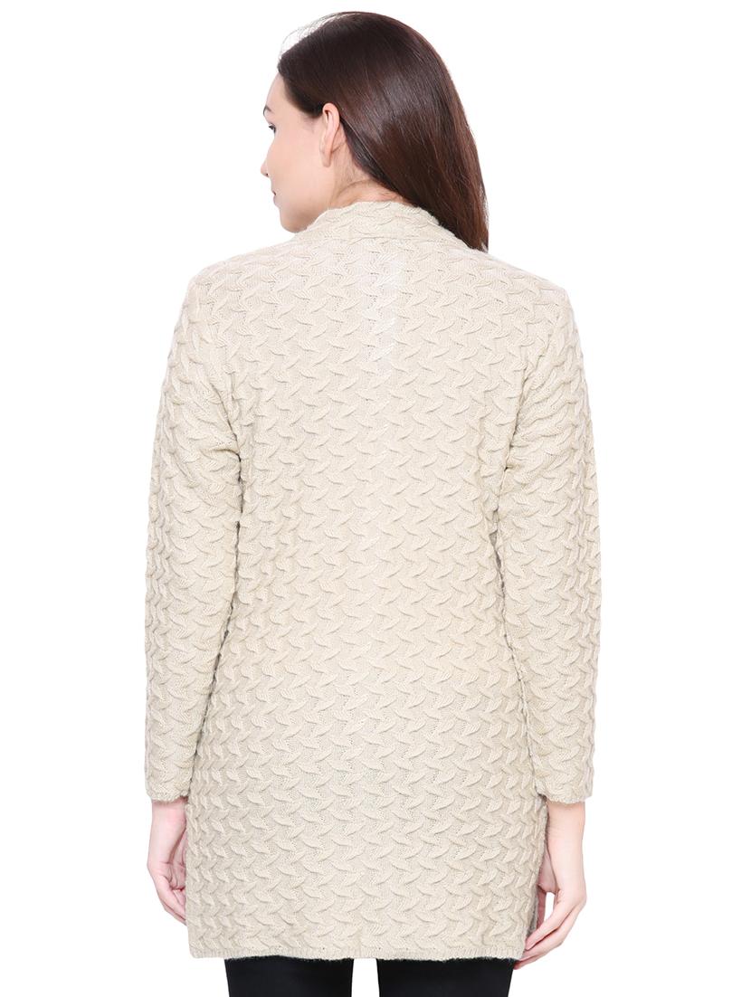 beige knitted cardigan - 15607338 - Standard Image - 2