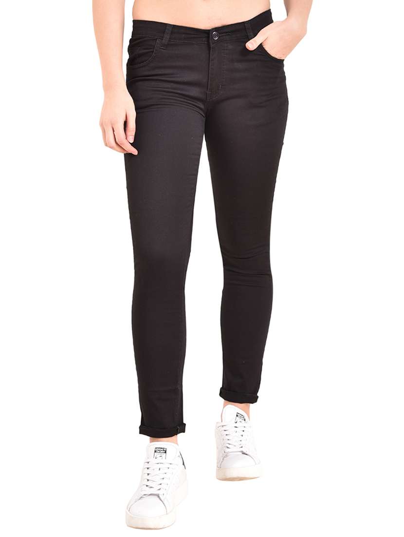 women's plain slim fit jeans