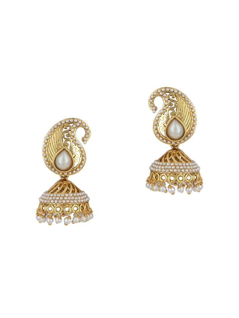 gold tone jhumka