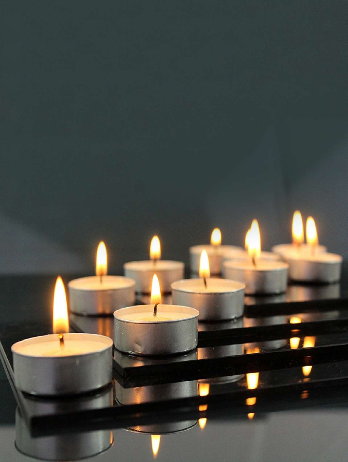 hosley highly fragranced jasmine tea light candles (set of 30)