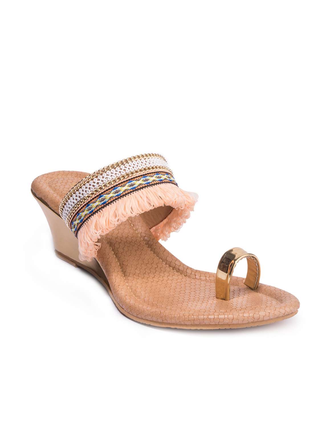 pink one toe sandals