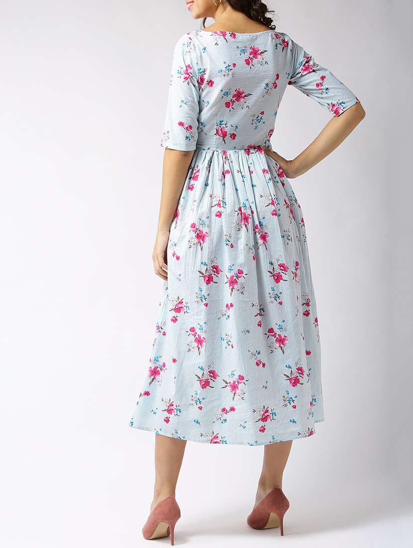 flared floral print dress - 15615810 -  Standard Image - 2