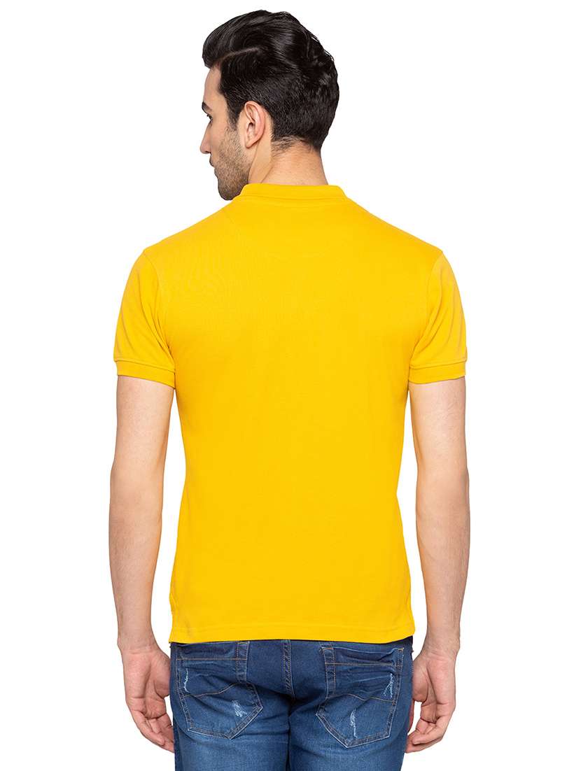 yellow cotton polo t-shirt - 15616865 -  Standard Image - 2