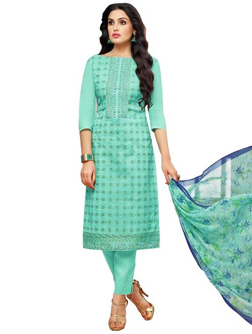embroidered unstitched pant suit - 15623311 -  Standard Image - 0