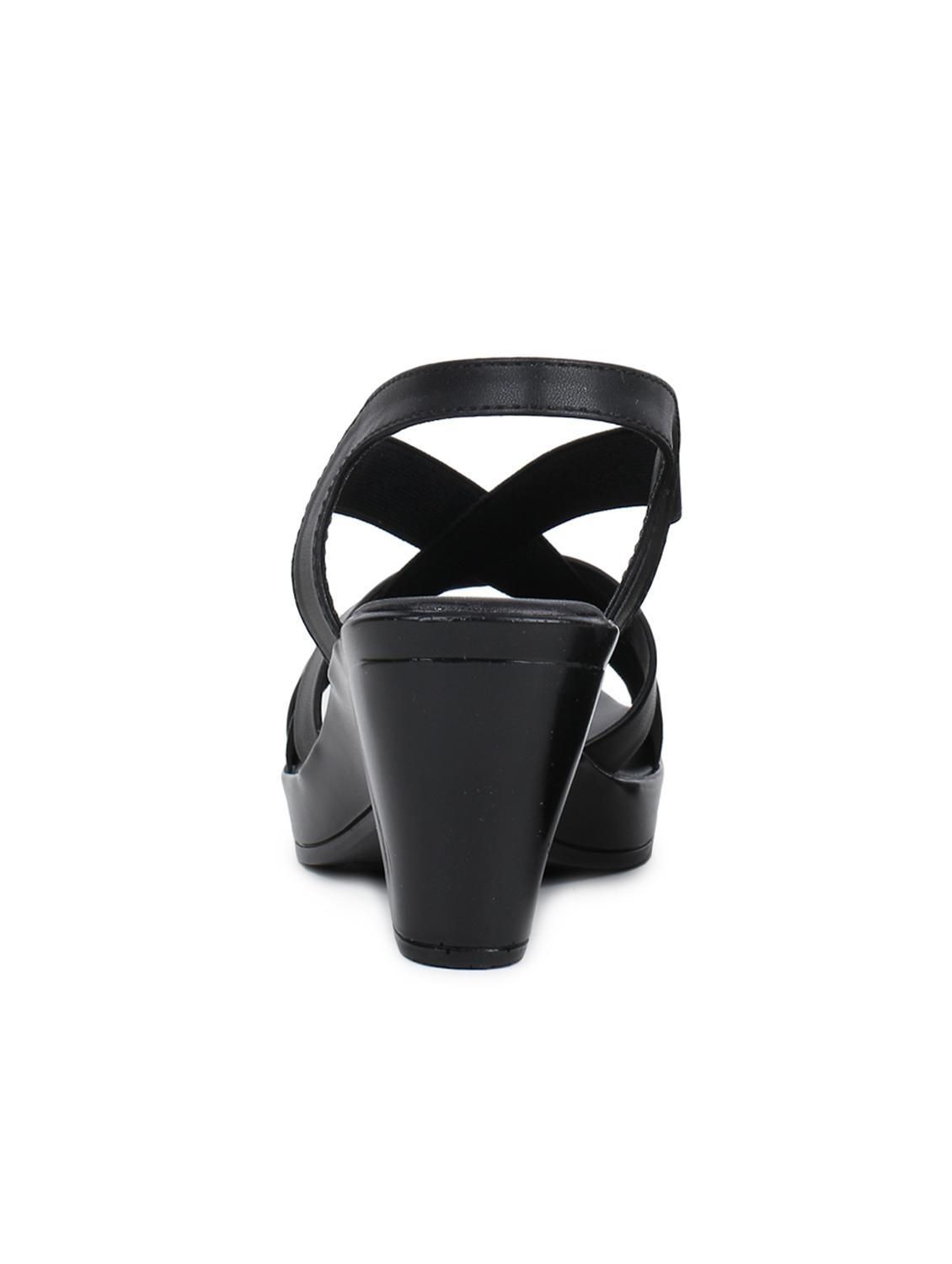 black back strap sandals - 15623529 - Standard Image - 2