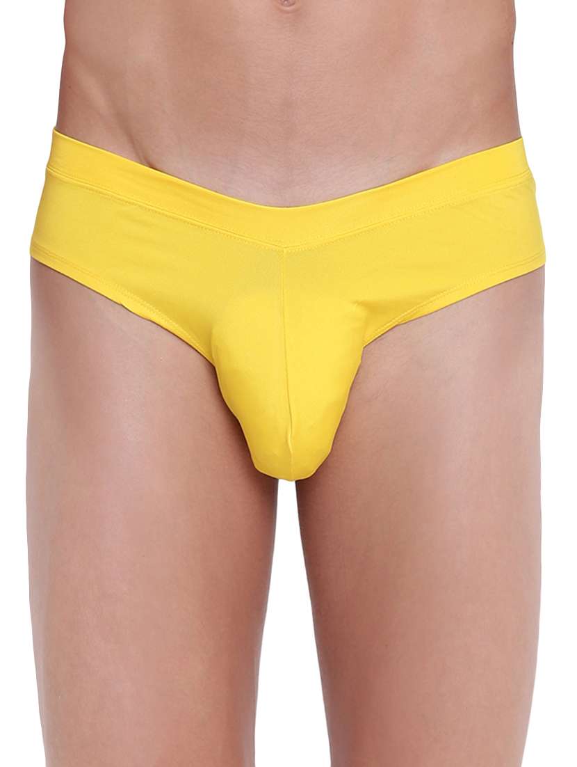 yellow polyester hipster