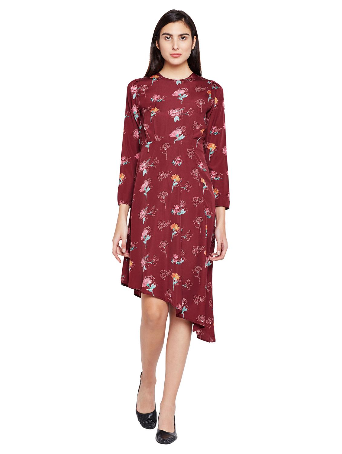 women's asymmetric floral dress - 15624378 -  Zoom Image - 0