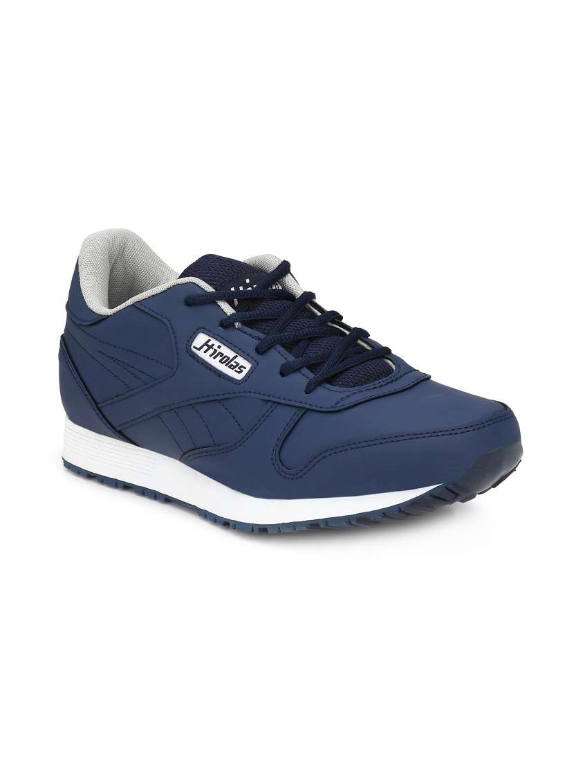 blue leatherette sport shoes