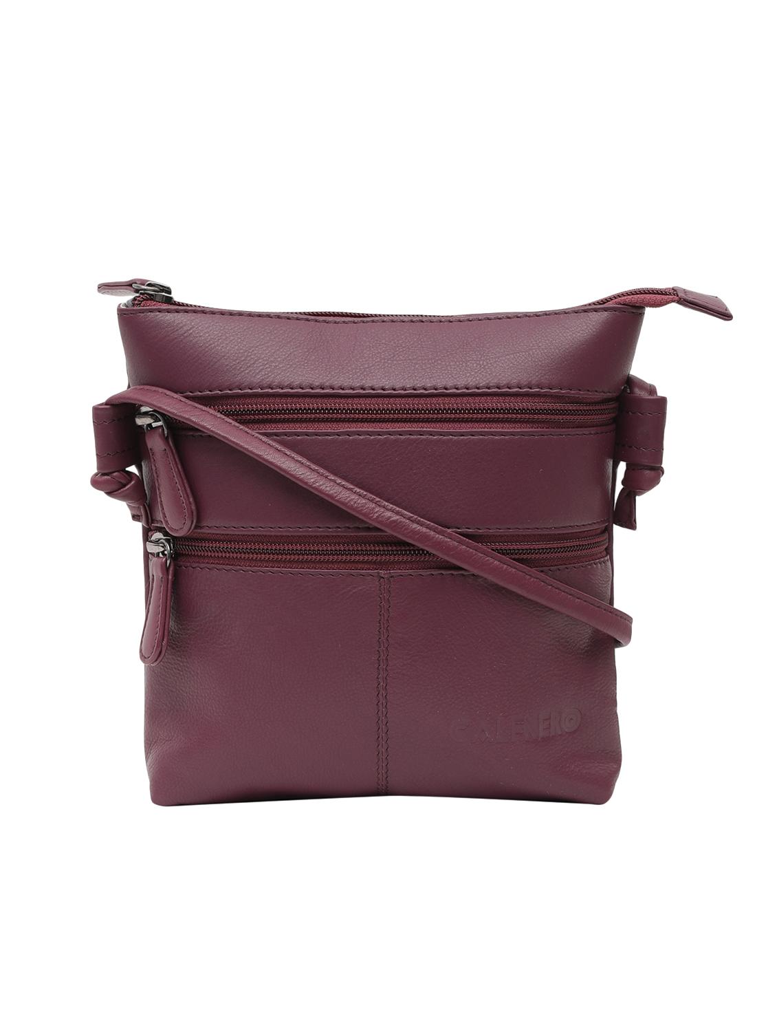 purple leatherette (pu) sling bag - 15628722 - Zoom Image - 0