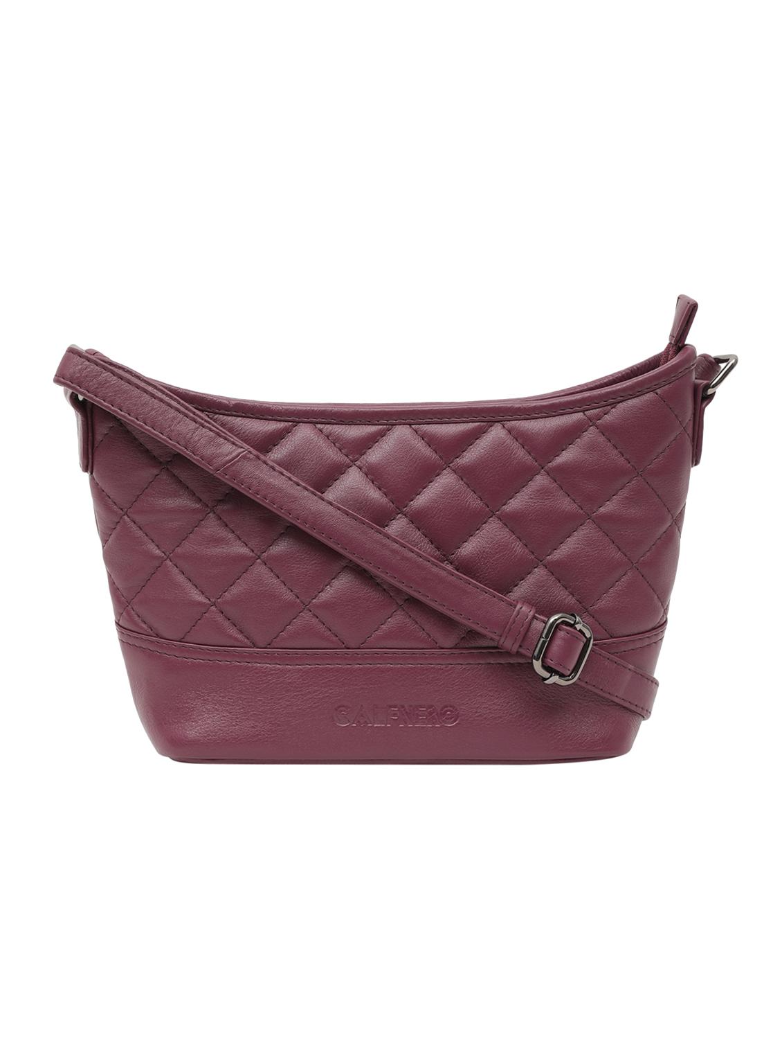 purple leatherette (pu) sling bag - 15628726 -  Zoom Image - 0