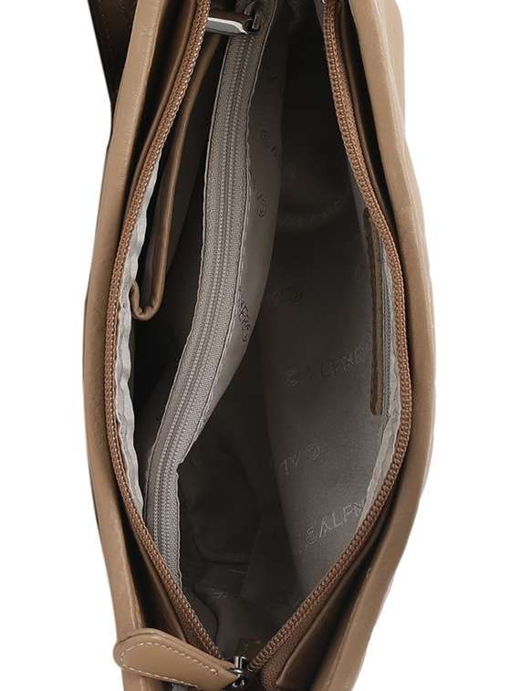 beige leatherette (pu) sling bag - 15628728 -  Standard Image - 2