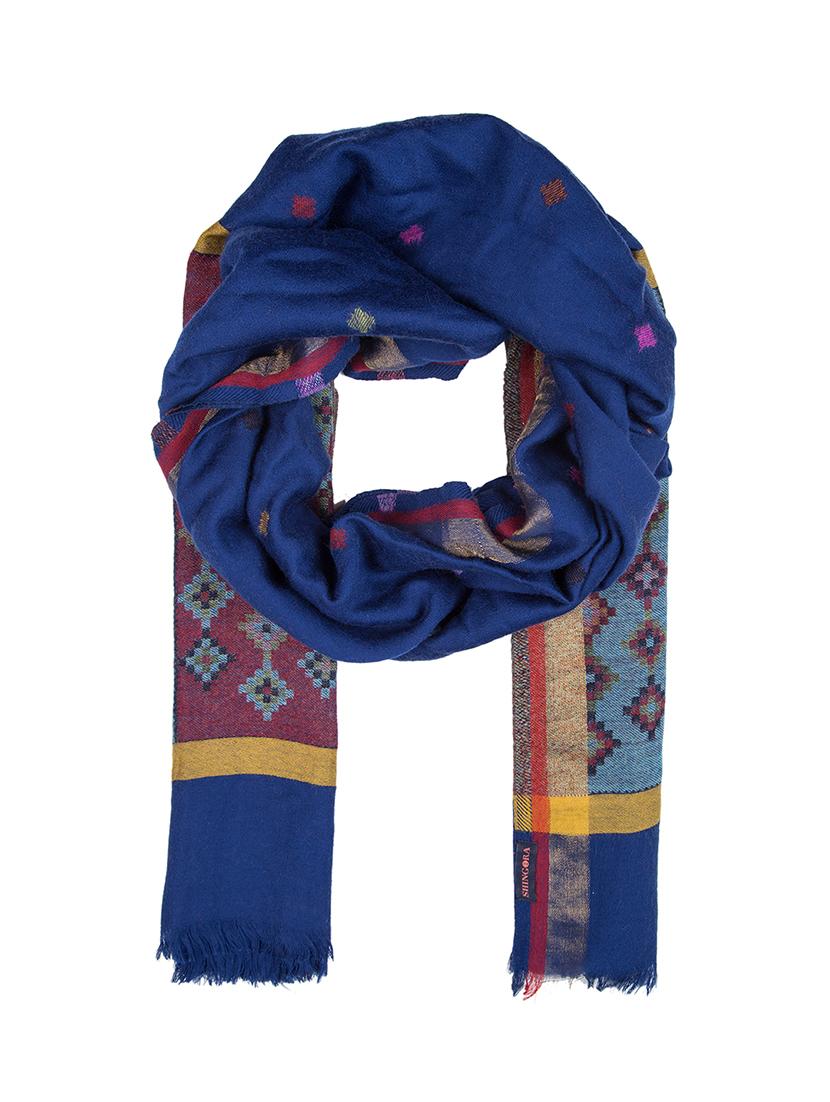 jacquard work woolen stole - 15630262 - Standard Image - 2