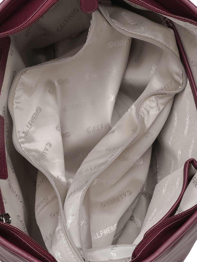 purple leatherette (pu) handbag - 15632075 - Standard Image - 2