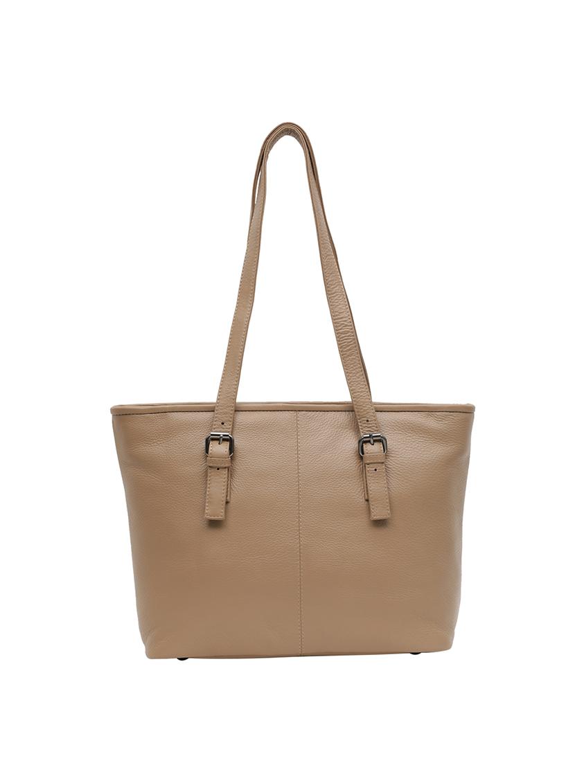 beige leatherette (pu) handbag