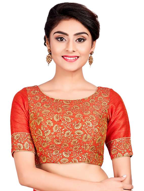 self-design blouse with drawstring