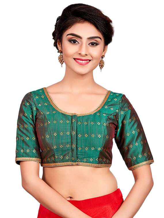 self-design blouse with drawstring