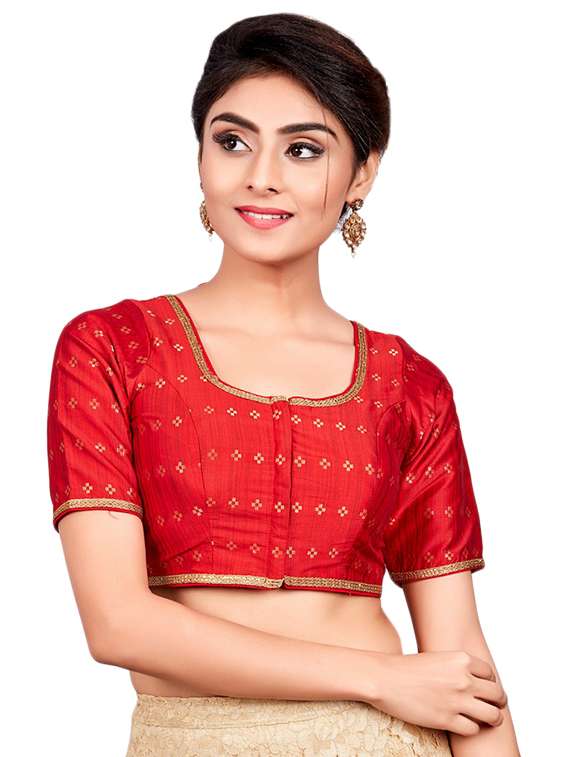 self-design blouse with drawstring