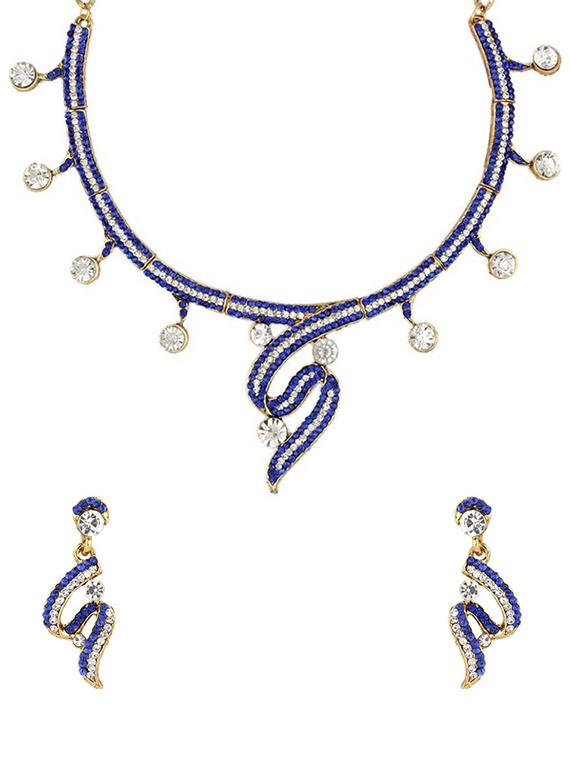 blue necklaces & earrings set - 15641726 - Zoom Image - 0
