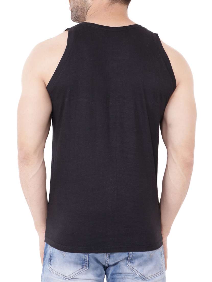 black cotton cut & sew t-shirt - 15651699 - Standard Image - 2