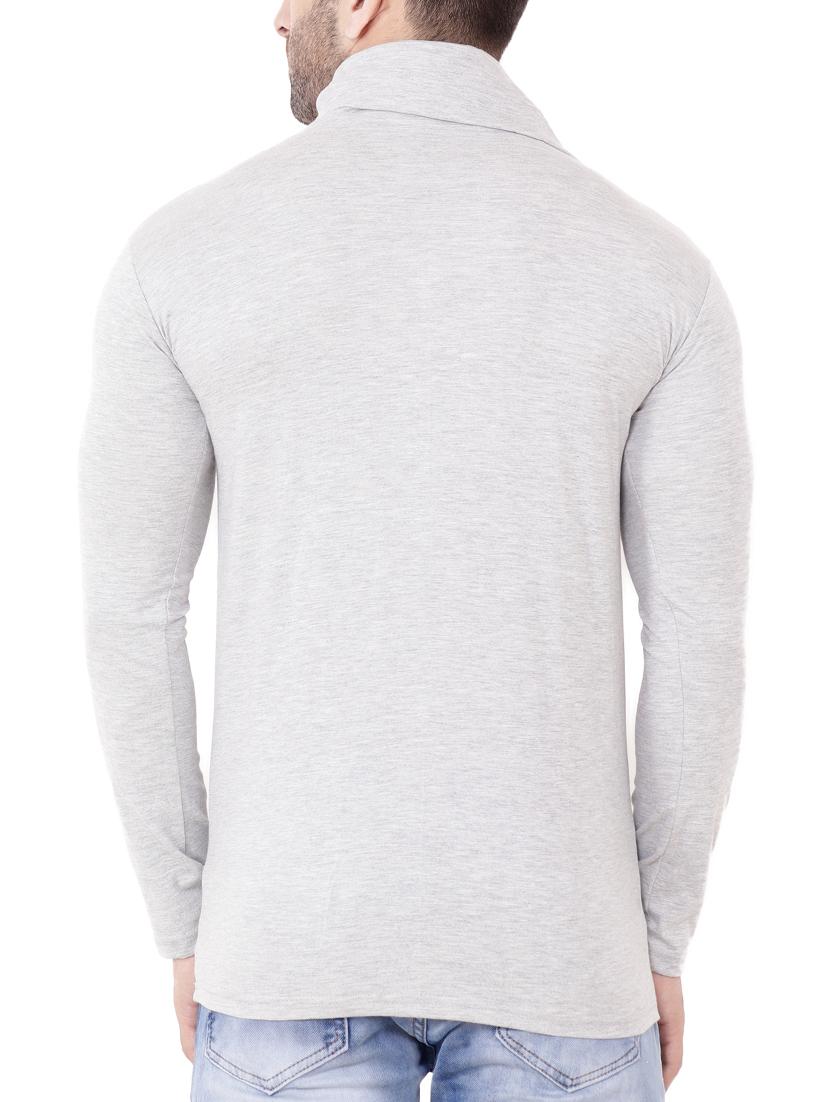 grey cowl neck t-shirt - 15651719 - Standard Image - 2