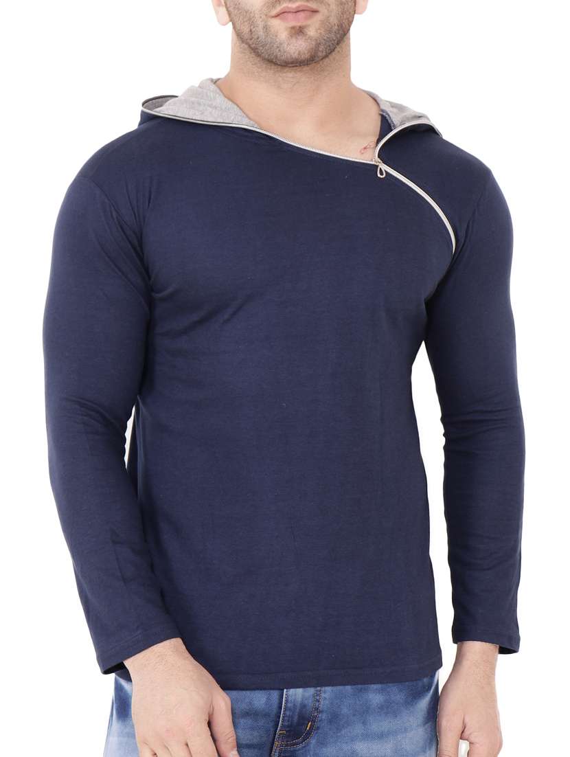blue cotton t-shirt