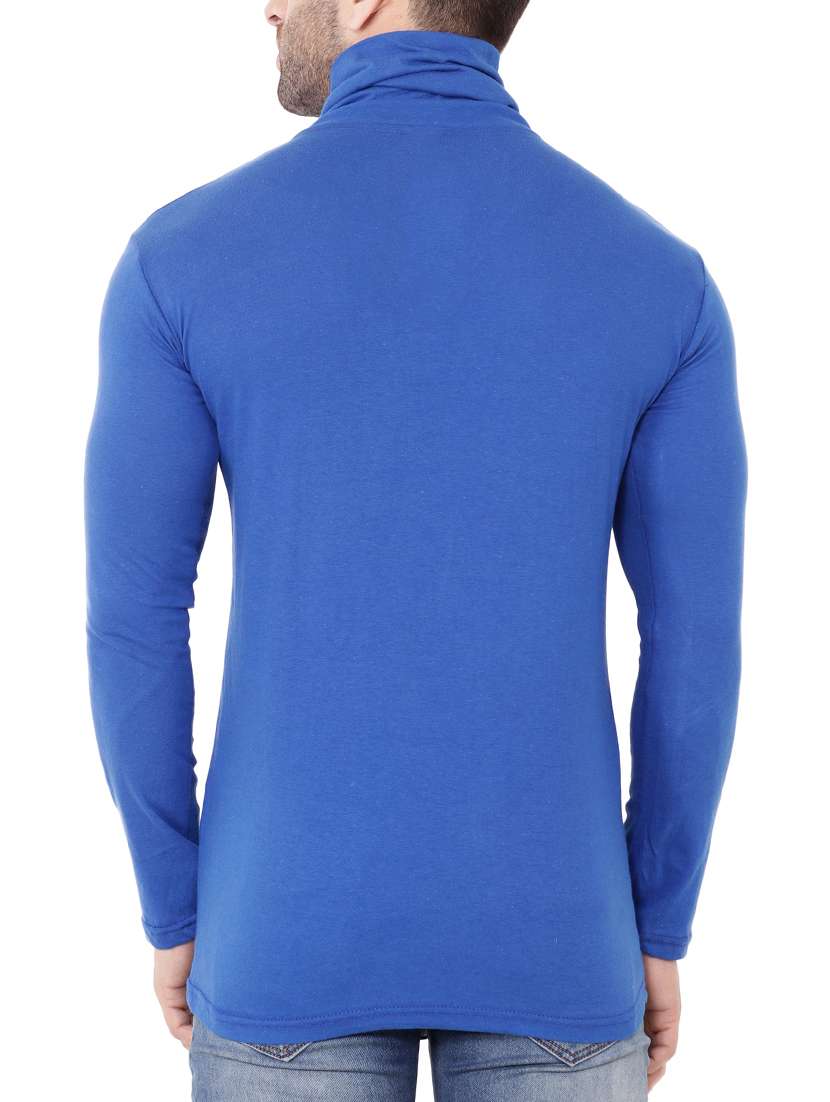 blue cowl neck t-shirt - 15651744 - Standard Image - 2