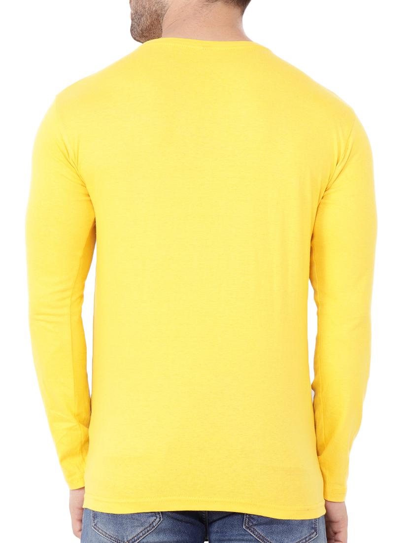 yellow cotton color block t-shirt - 15651749 - Standard Image - 2