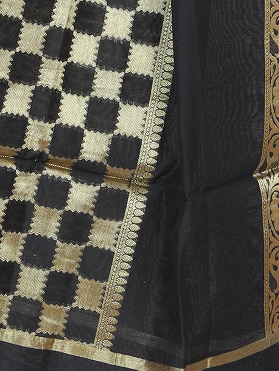 chanderi banarasi dupatta - 15652559 - Standard Image - 2