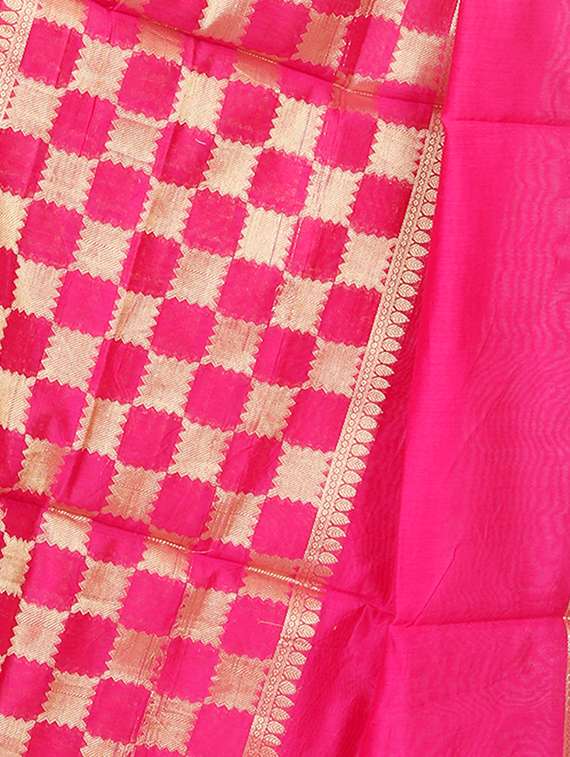 chanderi banarasi dupatta - 15652560 -  Standard Image - 2