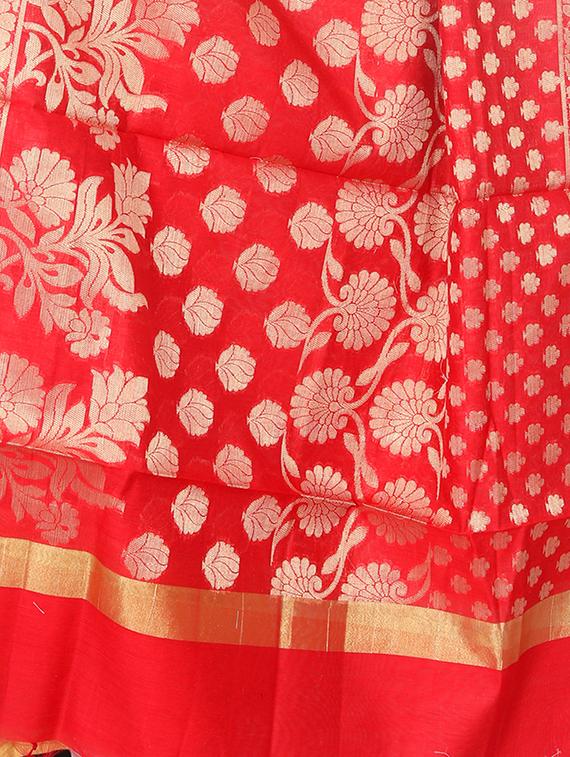 chanderi banarasi dupatta - 15652593 - Standard Image - 2