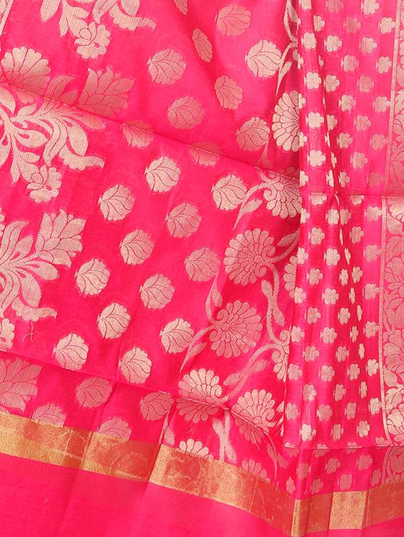chanderi banarasi dupatta - 15652595 - Standard Image - 2