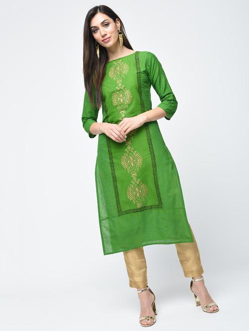 women's straight kurta - 15654160 - Standard Image - 0