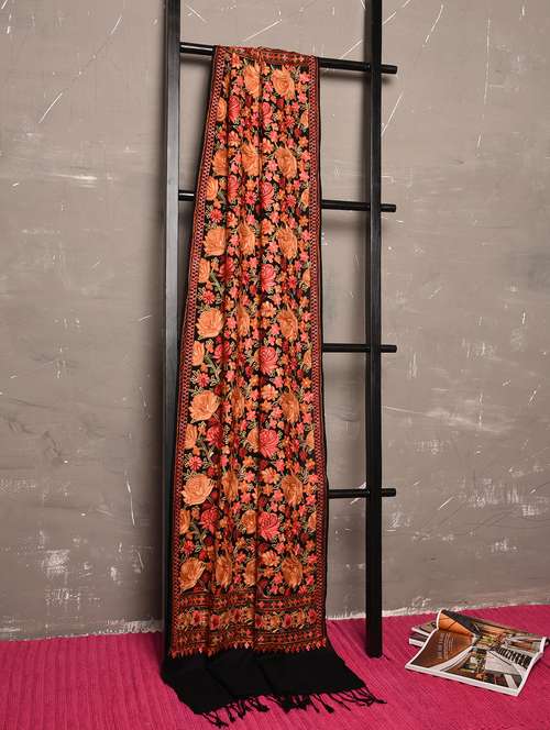 pashmina wool embroidered shawl
