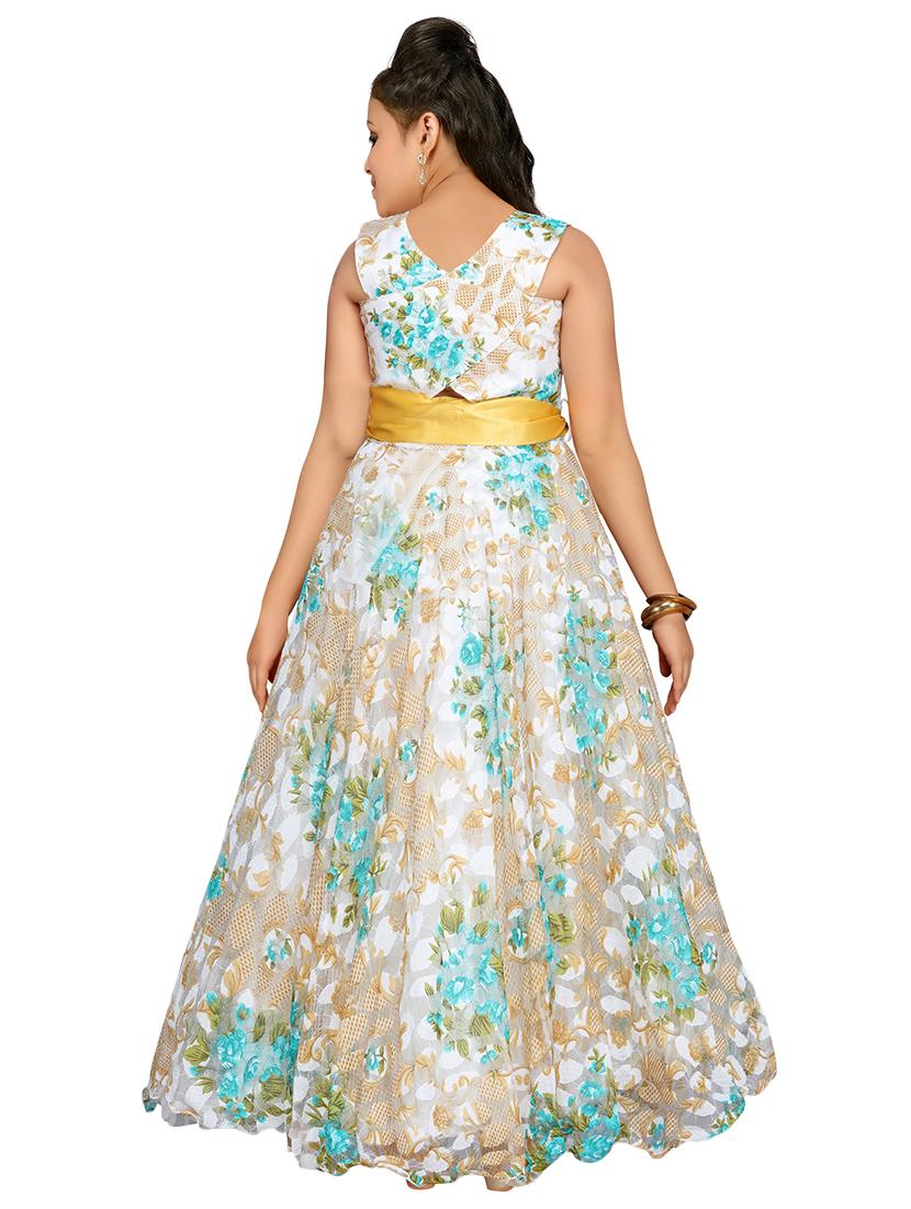 green net party gown - 15655548 - Standard Image - 2