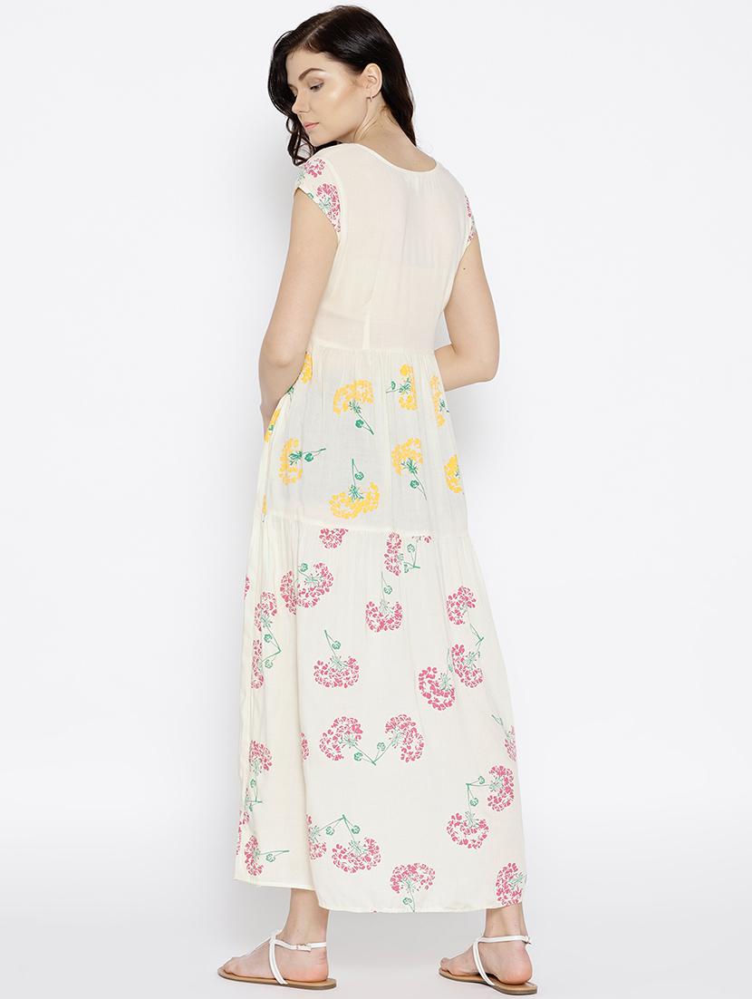 floral printed maxi dress - 15670201 - Standard Image - 2