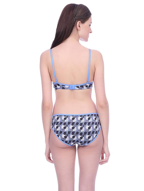 laced detachable bra & panty set - 15671020 - Standard Image - 2