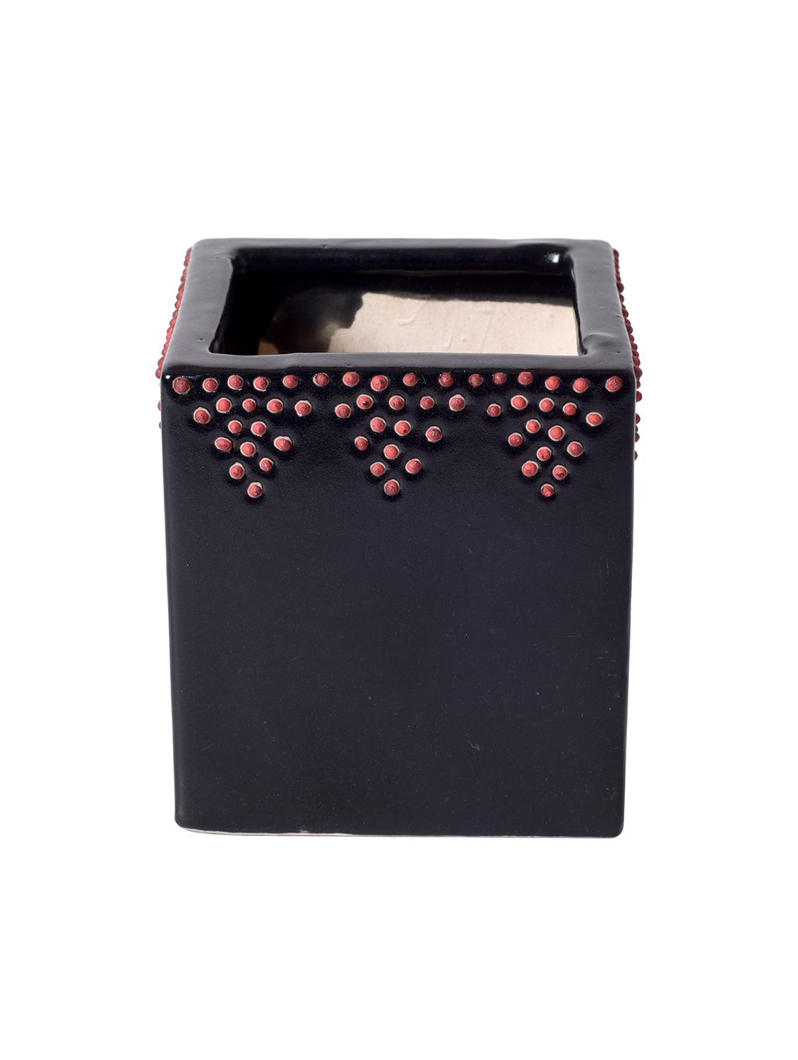 unravel india ceramic brown table top planter - 15671379 - Standard Image - 2