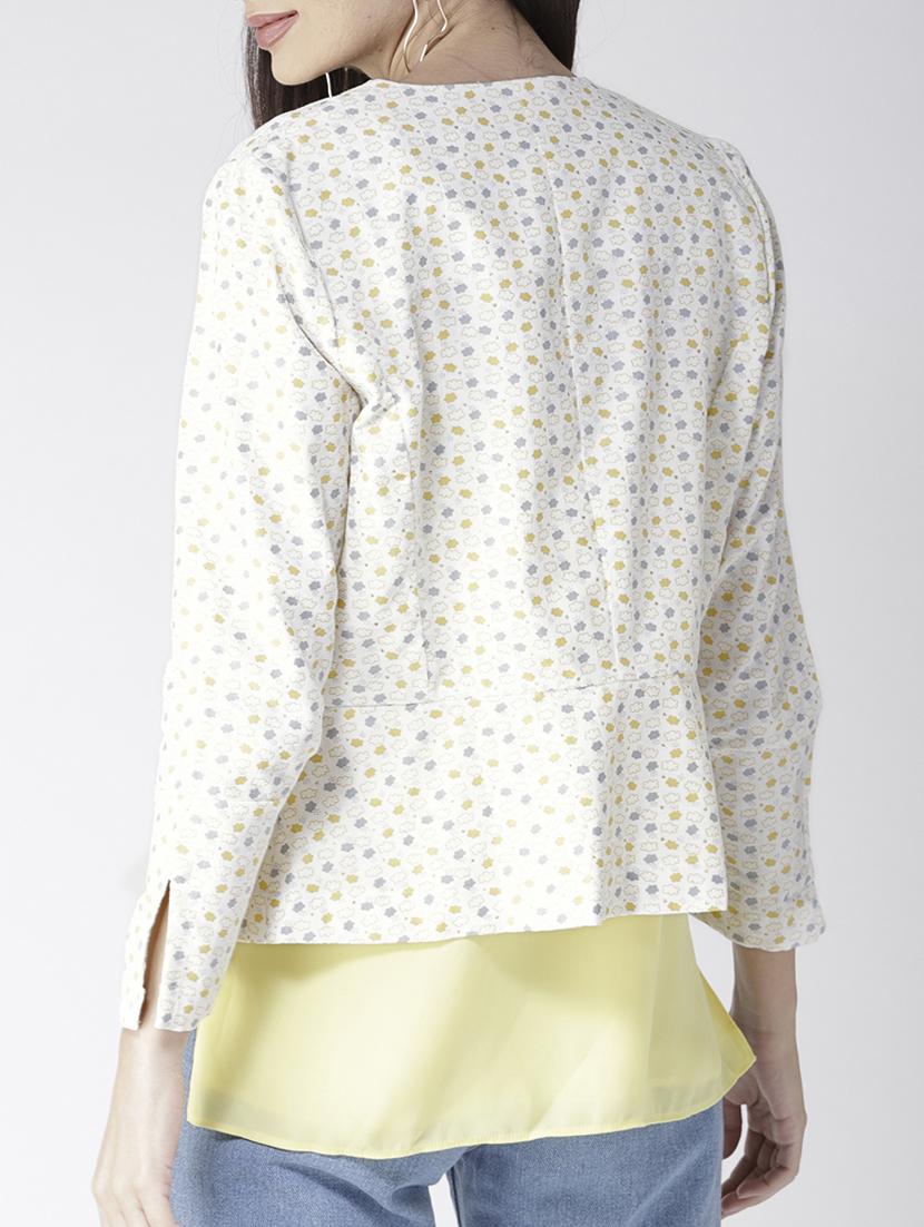 quirky print slit sleeved summer jacket - 15672361 - Standard Image - 2