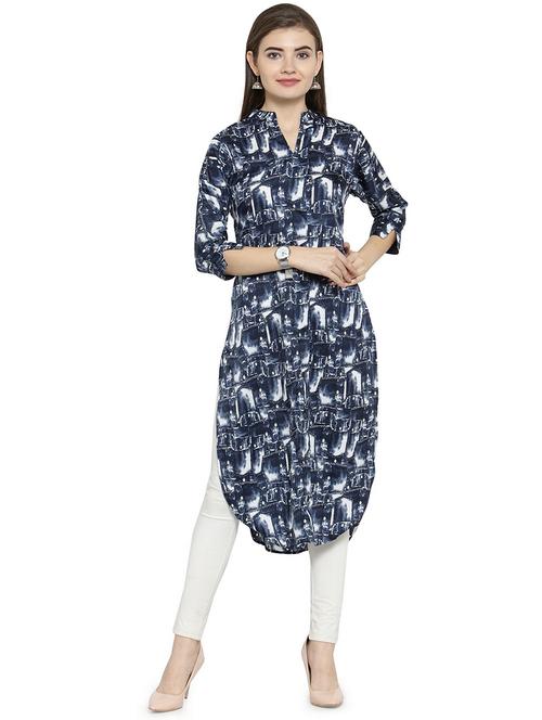 women's high-low kurta - 15675740 -  Standard Image - 0