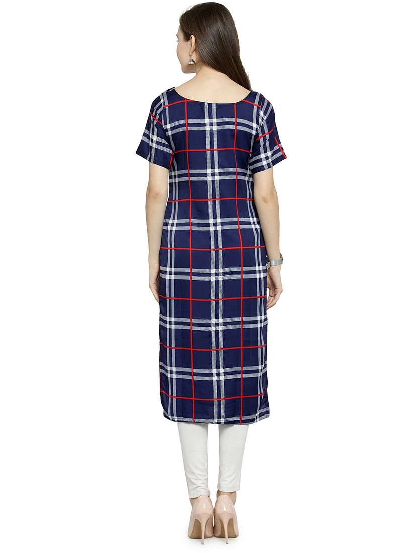 women's straight kurta - 15675742 - Standard Image - 2