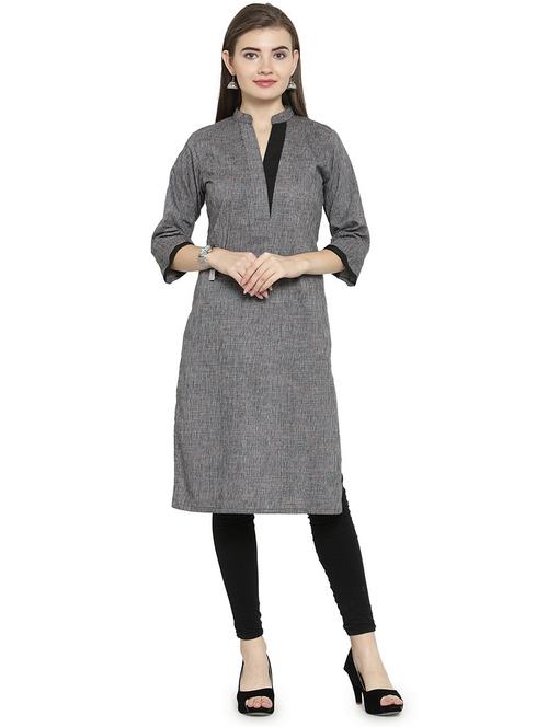 women's straight kurta - 15675745 - Standard Image - 0