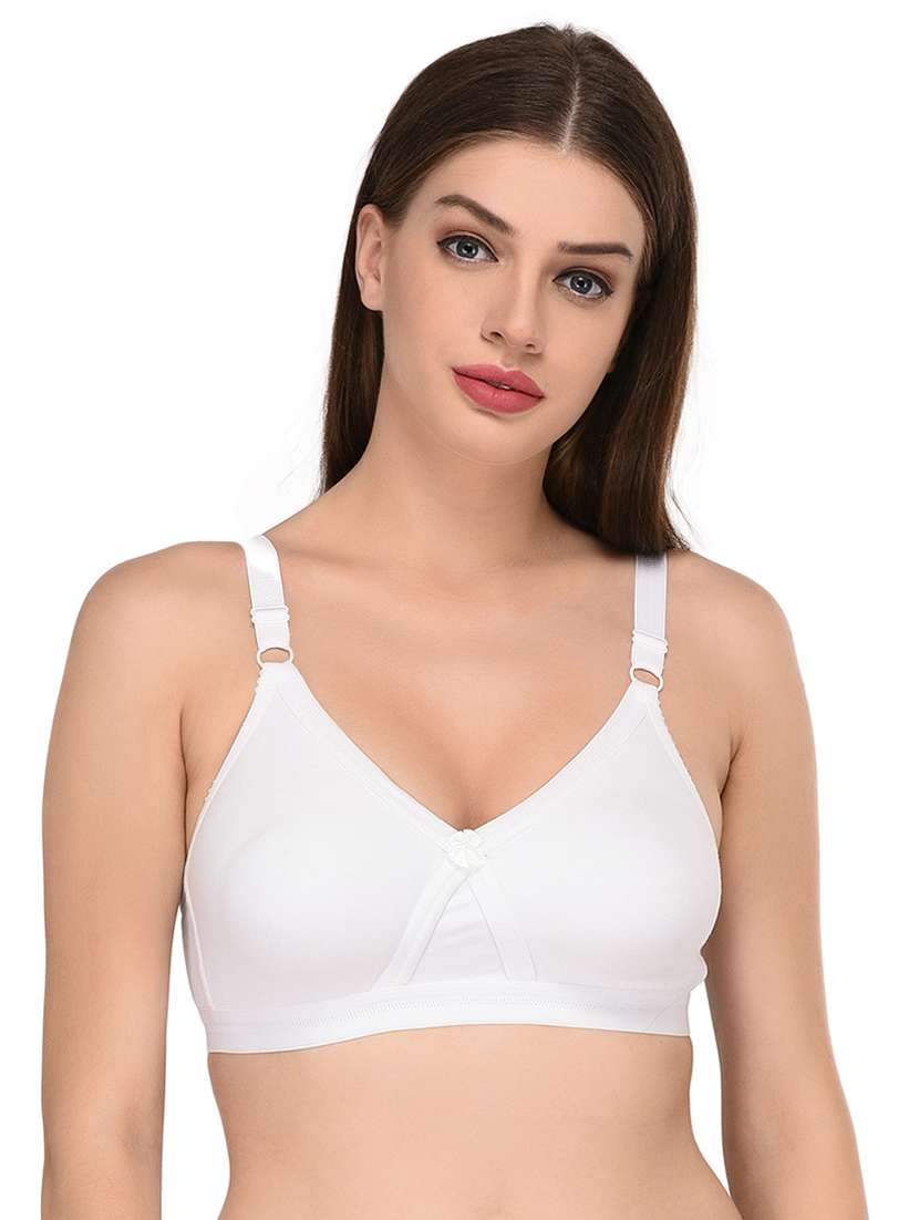 floral patch solid bra