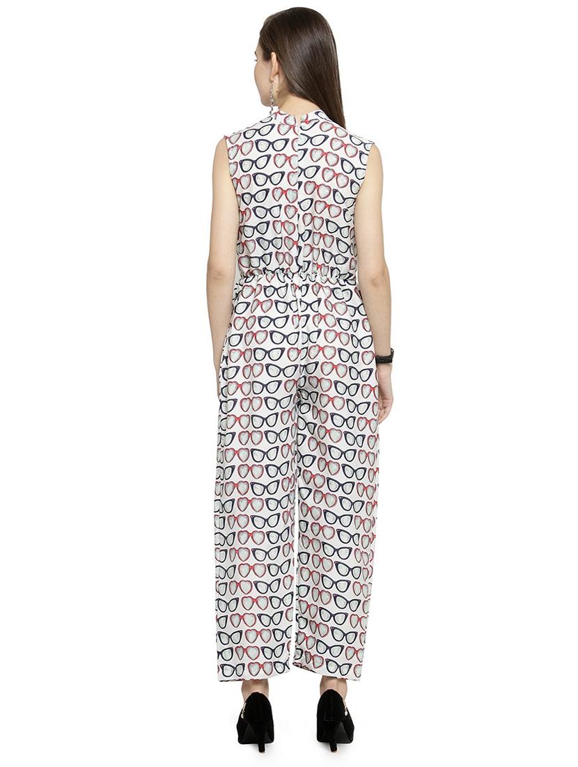 quirky print mock neck jumpsuit - 15676001 - Standard Image - 2