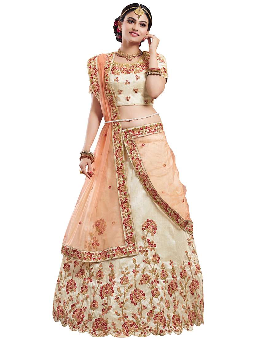 embroidered a-line lehenga