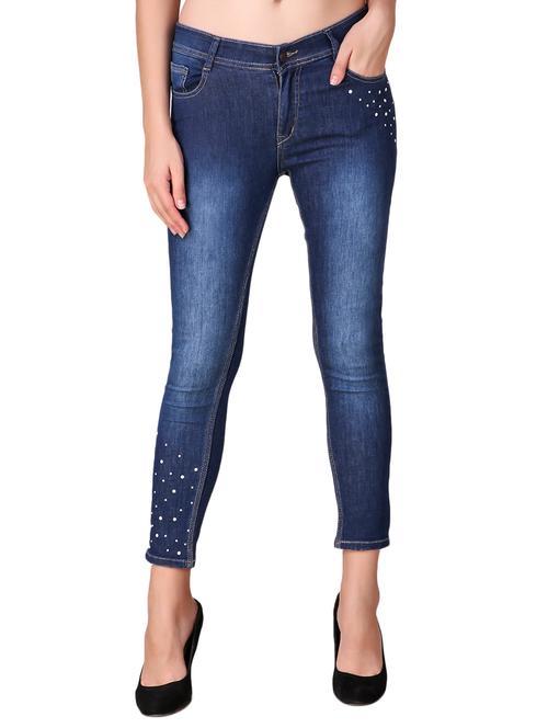 women's embellished  slim fit jeans - 15677979 -  Standard Image - 0