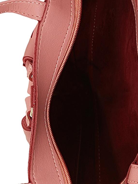 pink leatherette (pu) regular tote - 15681852 - Standard Image - 2