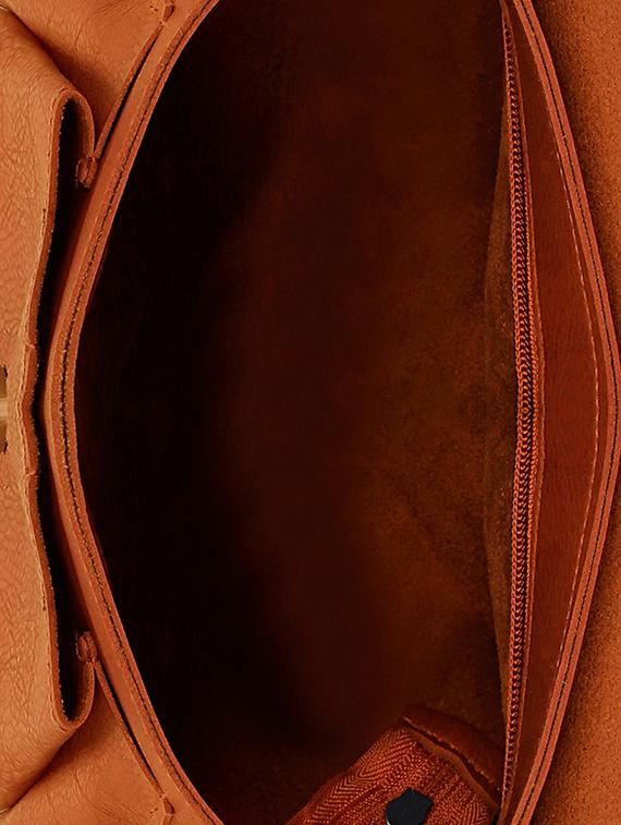 tan leatherette (pu) sling bag - 15681866 - Standard Image - 2