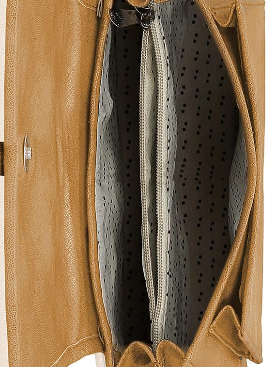 beige leatherette (pu) sling bag - 15681916 - Standard Image - 2