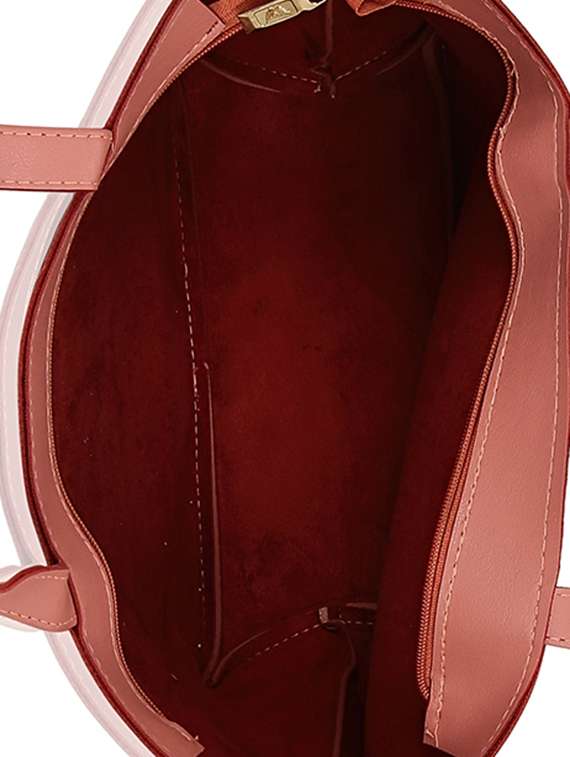pink leatherette (pu) regular tote - 15681931 -  Standard Image - 2