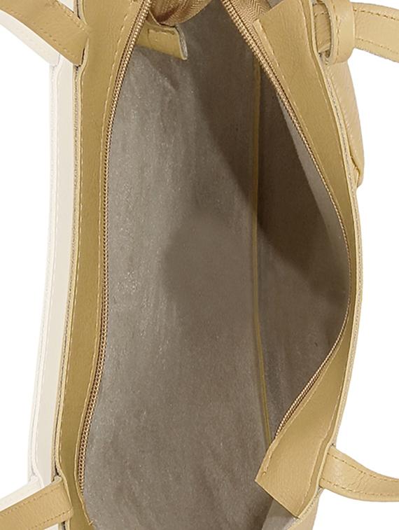 cream leatherette (pu) regular tote - 15681937 - Standard Image - 2